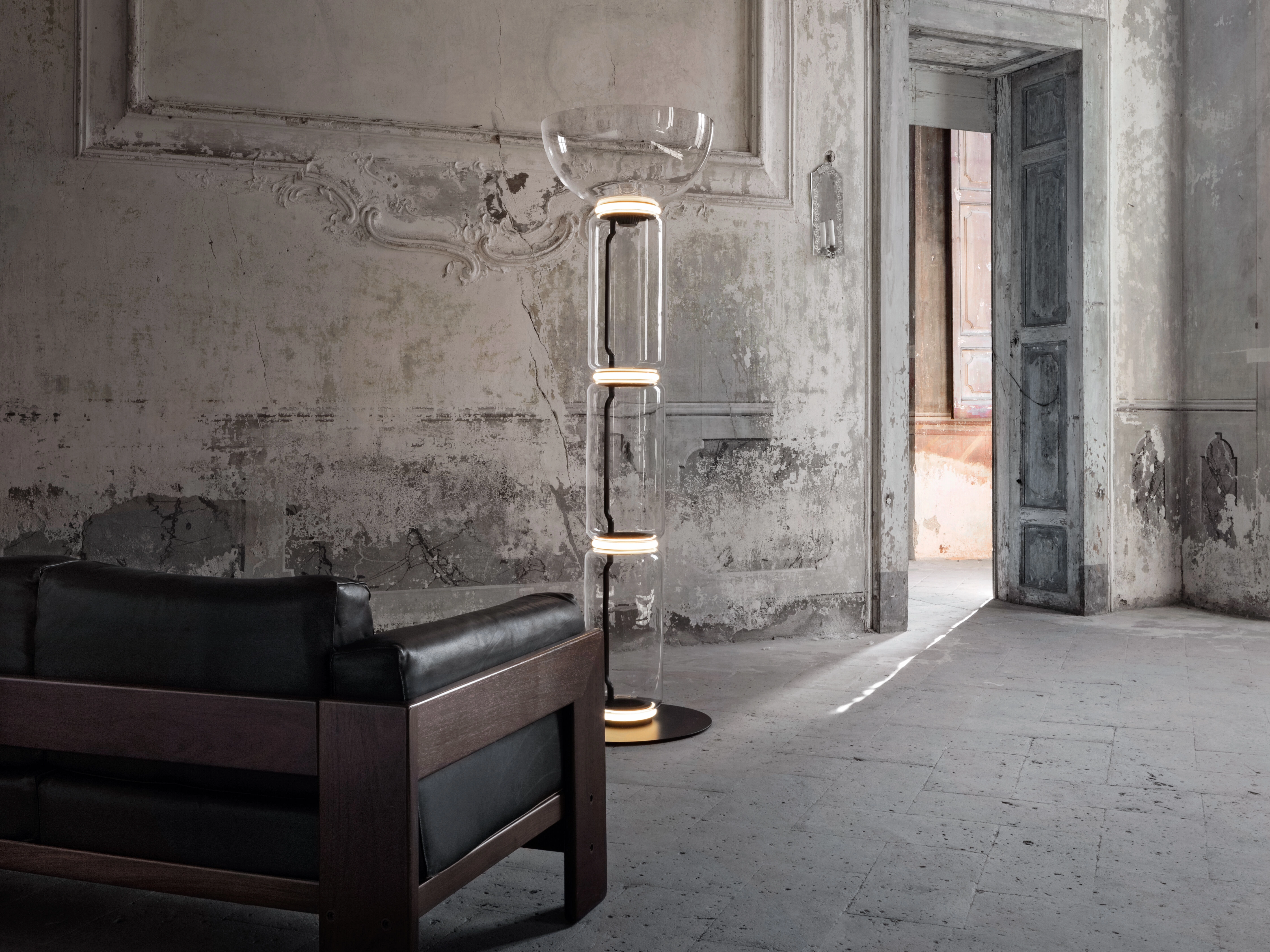 Stojacie svietidlo NOCTAMBULE FLOOR 3 HIGH CYLINDER BOWL BIG BASE - fotografia č. 2