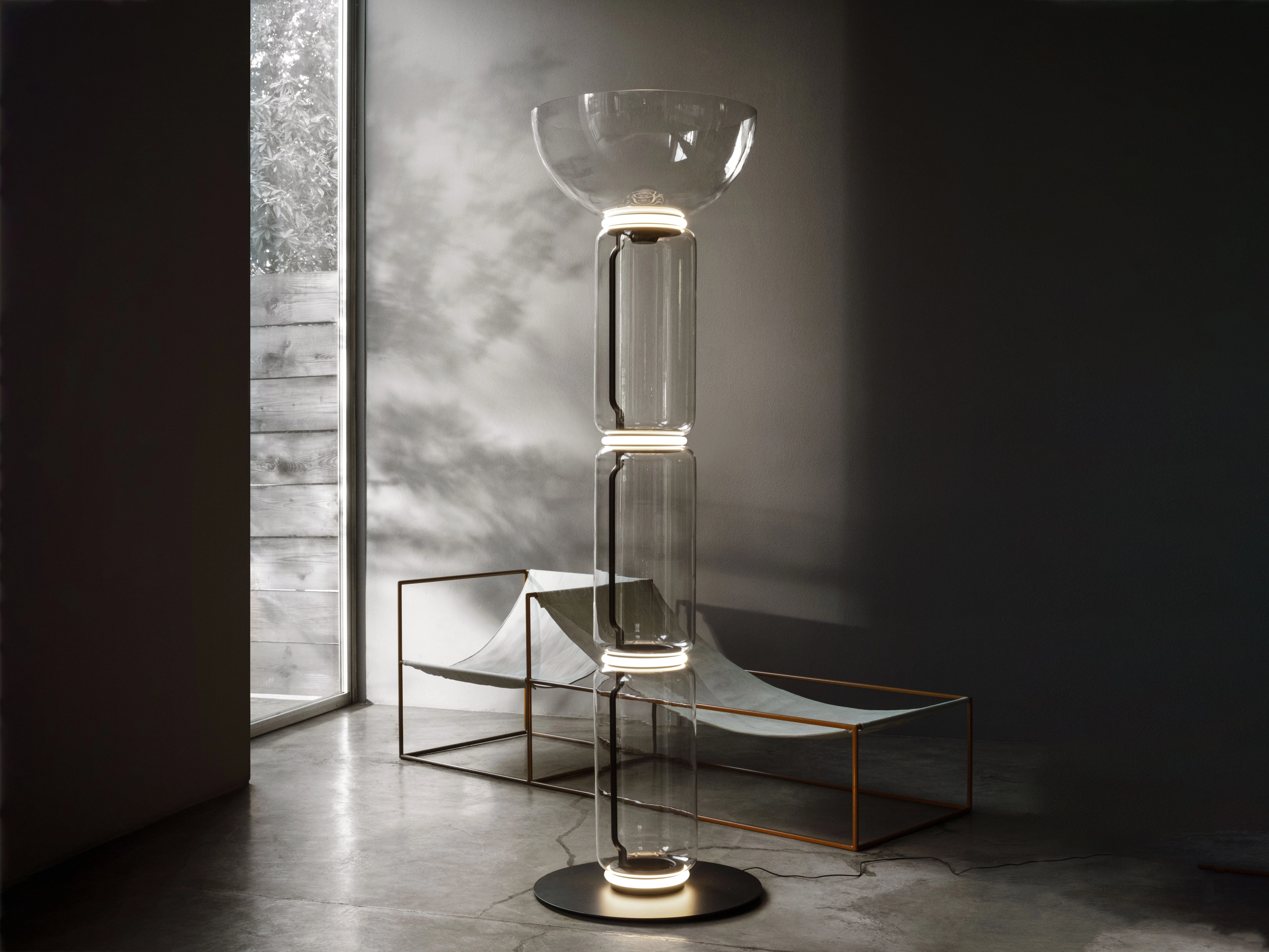 Stojacie svietidlo NOCTAMBULE FLOOR 3 HIGH CYLINDER BOWL BIG BASE - fotografia č. 3