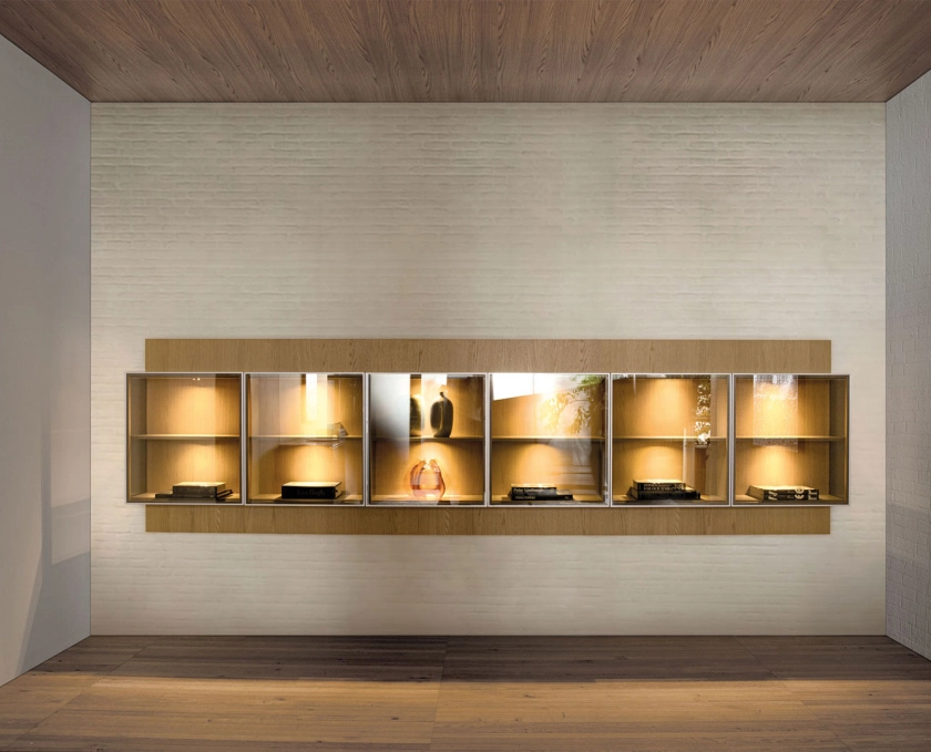 Knižnica PASS-WORD EVOLUTION GRID-UP WALL UNIT - fotografia č. 1