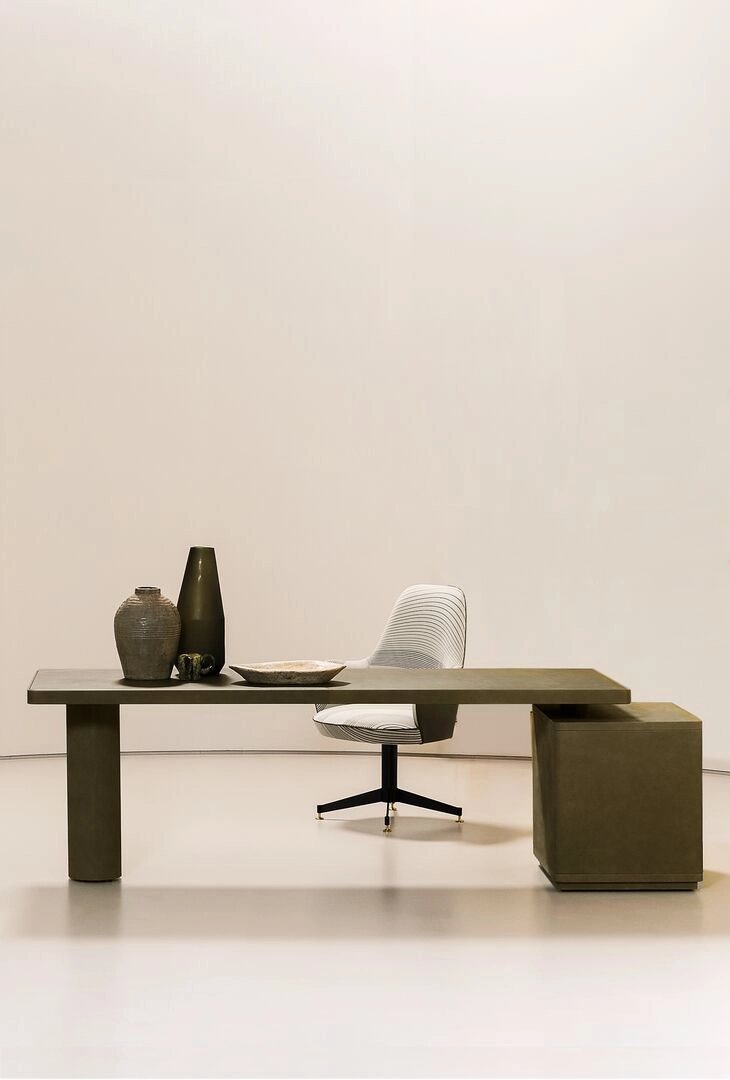 Pracovný stôl VERBA VOLANT SLIM LEATHER - fotografia č. 2